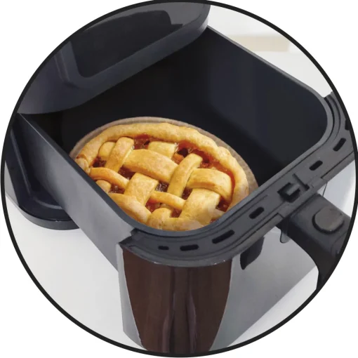 Bissolo Casa Pasticceria Stampini<SET 4 STAMPI PER CROSTATA IN CARTA DA FORNO PER FRIGGITRICE ARIA 17X3.5CM