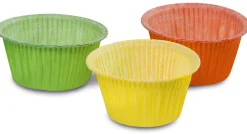 Bissolo Casa Pasticceria Stampini<SET 6 STAMPINI MUFFINS LINEA EASY BAKE IN CARTA DA FORNO 5X4CM