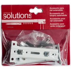 Bissolo Casa Accessori E Pali Tende Binari Per Tende<SET 2 SUPPORTI DOPPI PER BINARIO RINFORZATO BIANCO : vendita online SET 2 SUPPORTI DOPPI PER BINARIO RINFORZATO BIANCO in offerta