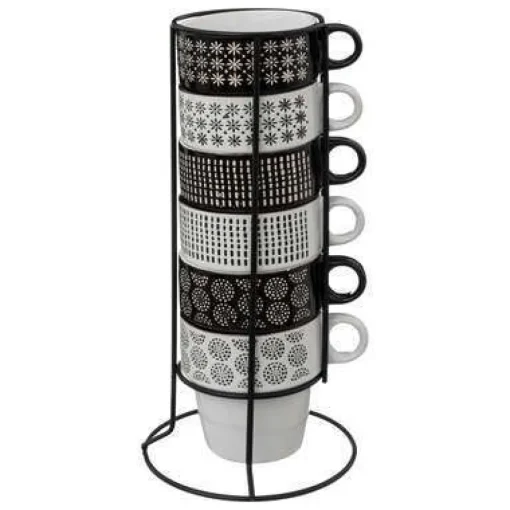 Bissolo Casa Tazze, Tazzine, Coppette Tazze<SET 6 TAZZE CON SOSTEGNO 26CL