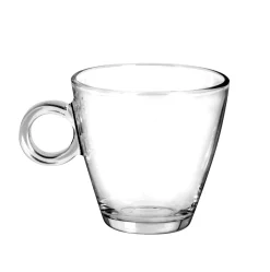 Bissolo Casa Tazze, Tazzine, Coppette Tazzine<SET 3 TAZZINE DA CAFFE' IN VETRO LINEA NADIA CAPPUCCINO 18CL TRASPARENTE