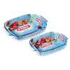 Bissolo Casa Cottura Teglie E Pirofile<SET 2 TEGLIE IN VETRO 34X22-30X19CM