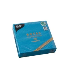 Bissolo Casa Party Tovaglioli Usa E Getta<SET 20 TOVAGLIOLI ROYAL 25X25CM TURCHESE: vendita online SET 20 TOVAGLIOLI ROYAL 25X25CM TURCHESE in offerta