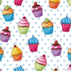 Bissolo Casa Party Tovaglioli Usa E Getta<SET 20 TOVAGLIOLI 33X33CM 3 VELI CUPCAKES: vendita online SET 20 TOVAGLIOLI 33X33CM 3 VELI CUPCAKES in offerta