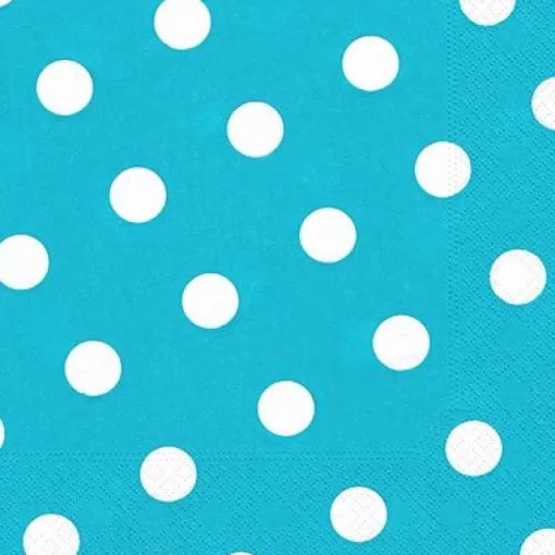 Bissolo Casa Party Tovaglioli Usa E Getta<SET 20 TOVAGLIOLI 40X40CM DOTS TURCHESE: vendita online SET 20 TOVAGLIOLI 40X40CM DOTS TURCHESE in offerta