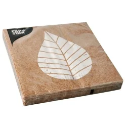 Bissolo Casa Party Tovaglioli Usa E Getta<SET 20 TOVAGLIOLI 33X33CM NATURALE GRAPHIC LEAVES: vendita online SET 20 TOVAGLIOLI 33X33CM NATURALE GRAPHIC LEAVES in offerta