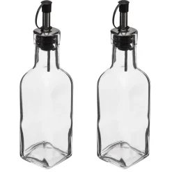 Bissolo Casa Accessori Vari Oliere, Acetiere, Saliere E Pepiere<SET ACETIERA E OLIERA IN VETRO 4.9X4.9CM H. 19.2CM 160ML