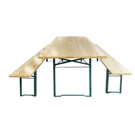 Bissolo Casa Set Tavoli E Sedie<Set Birreria due panche e tavolo in legno naturale 220x80