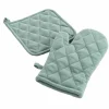 Bissolo Casa Tessile Cucina Guanti E Presine<SET GUANTO DA CUCINA + PRESINA IN COTONE UNITO VERDE SALVIA: vendita online SET GUANTO DA CUCINA + PRESINA IN COTONE UNITO VERDE SALVIA in offerta