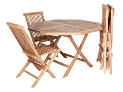 Bissolo Casa Set Tavoli E Sedie<SET TAVOLO E 4 SEDIE PIEGHEVOLI: TAVOLO IN LEGNO TEAK