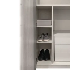 Bissolo Casa Accessori Armadi<SET TRAMEZZO CM 29 H 116 GRIGIO PERLA