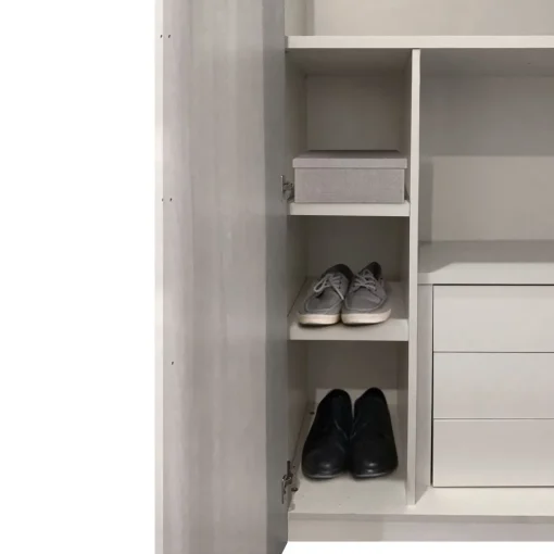 Bissolo Casa Accessori Armadi<SET TRAMEZZO CM 29 H 116 GRIGIO PERLA
