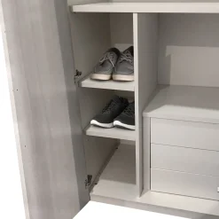 Bissolo Casa Accessori Armadi<SET TRAMEZZO CM 29 H 116 GRIGIO PERLA