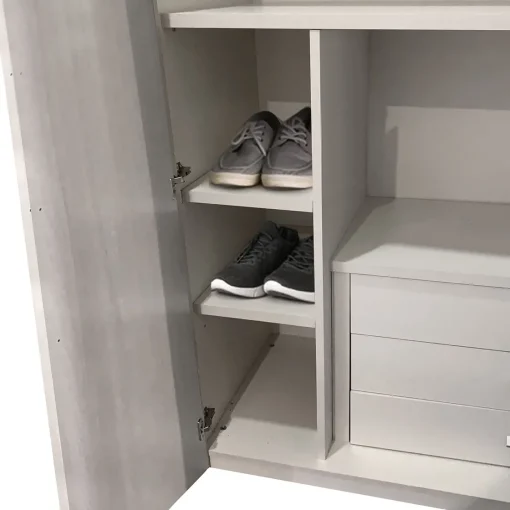 Bissolo Casa Accessori Armadi<SET TRAMEZZO CM 29 H 116 GRIGIO PERLA