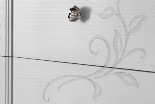 Bissolo Casa Cassettiere Multiuso|Cassettiere E Comodini<Settimino classico in frassino bianco: settimino 6 cassetti modello SARA