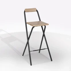 Bissolo Casa Sgabelli<SGABELLO ALTO MOD. LOUNA NERO E NATURALE: vendita online SGABELLO ALTO MOD. LOUNA NERO E NATURALE in offerta