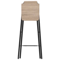 Bissolo Casa Sgabelli<SGABELLO ALTO MOD. LOUNA NERO E NATURALE: vendita online SGABELLO ALTO MOD. LOUNA NERO E NATURALE in offerta