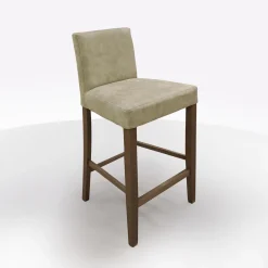 Bissolo Casa Sgabelli<SGABELLO BASSO MOD, DENVER IN TESSUTO VINTAGE BEIGE