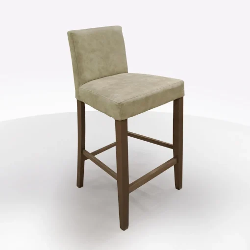 Bissolo Casa Sgabelli<SGABELLO BASSO MOD, DENVER IN TESSUTO VINTAGE BEIGE