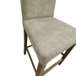 Bissolo Casa Sgabelli<SGABELLO BASSO MOD, DENVER IN TESSUTO VINTAGE BEIGE