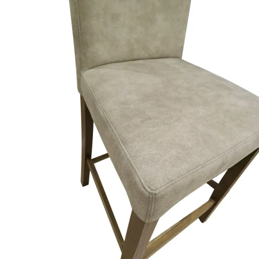 Bissolo Casa Sgabelli<SGABELLO BASSO MOD, DENVER IN TESSUTO VINTAGE BEIGE