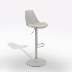 Bissolo Casa Sgabelli<SGABELLO GRIGIO CON SEDUTA IN TESSUTO GRIGIO: vendita online SGABELLO GRIGIO CON SEDUTA IN TESSUTO GRIGIO in offerta