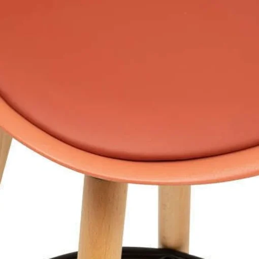 Bissolo Casa Sgabelli<SGABELLO MAXON IN FAGGIO E POLIPROPILENE E PU TERRACOTTA: vendita online SGABELLO MAXON IN FAGGIO E POLIPROPILENE E PU TERRACOTTA in offerta