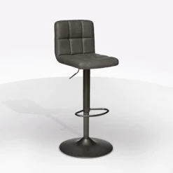 Bissolo Casa Sgabelli<SGABELLO MOD. DELEK IN ECOPELLE GRIGIO VINTAGE: vendita online SGABELLO MOD. DELEK IN ECOPELLE GRIGIO VINTAGE in offerta