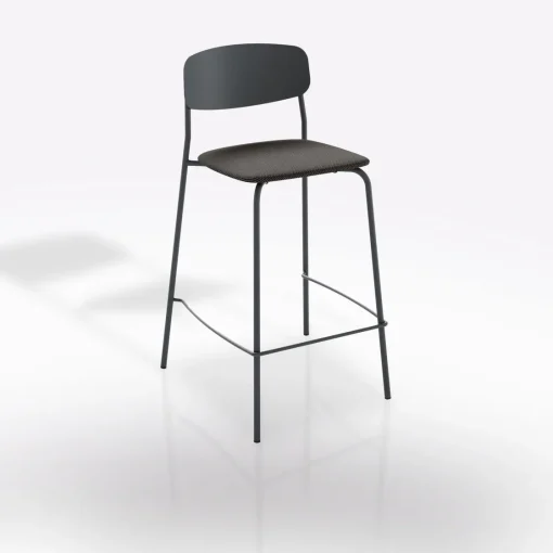 Bissolo Casa Sgabelli<SGABELLO MOD. SMILE PIOMBO CON SEDUTA IMBOTTITA: vendita online SGABELLO MOD. SMILE PIOMBO CON SEDUTA IMBOTTITA in offerta