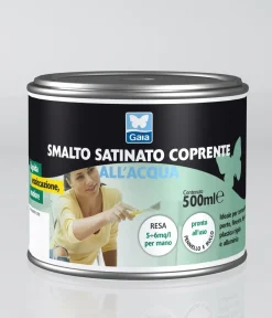 Bissolo Casa Pittura<SMALTO SATINATO COPRENTE H2O S900 NERO 500ML: vendita online SMALTO SATINATO COPRENTE H2O S900 NERO 500ML in offerta