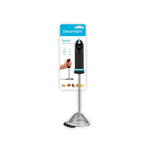 Bissolo Casa Accessori Vari Utensili Da Cucina<SMOOD - SCHIACCIAPATATE IN ACCIAIO INOX NERO 29CM