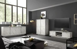 Bissolo Casa Pareti E Soggiorni Componibili<SOGGIORNO CARRARA MARMO BIANCO