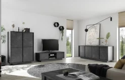 Bissolo Casa Pareti E Soggiorni Componibili<SOGGIORNO CARRARA MARMO NERO