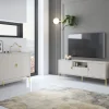 Bissolo Casa Pareti E Soggiorni Componibili<Soggiorno in Offerta: Composizione Modello Lotus Cashmere Effetto Cannettato