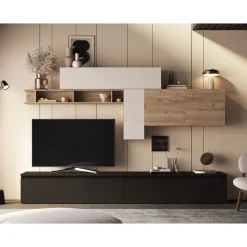 Bissolo Casa Pareti E Soggiorni Componibili<SOGGIORNO INFINITY 2.0 LAVA/CASHMERE/CADIZ in vendita online