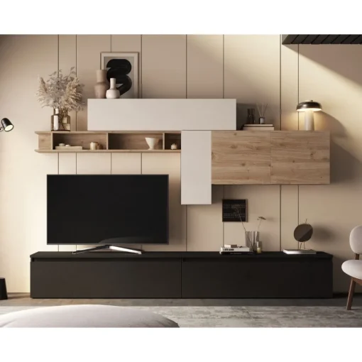 Bissolo Casa Pareti E Soggiorni Componibili<SOGGIORNO INFINITY 2.0 LAVA/CASHMERE/CADIZ in vendita online
