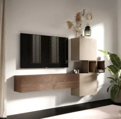 Bissolo Casa Pareti E Soggiorni Componibili<SOGGIORNO MOD. INFINITY 2.0 ARGILLA E MERCURE in vendita online