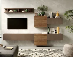 Bissolo Casa Pareti E Soggiorni Componibili<SOGGIORNO MOD. INFINITY 2.0 BRONZO/MERCURE : SOGGIORNO COMPONIBILE