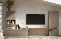 Bissolo Casa Pareti E Soggiorni Componibili<SOGGIORNO MOD. INFINITY 2.0 MERCURE E ARGILLA in vendita online