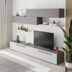 Bissolo Casa Pareti E Soggiorni Componibili<SOGGIORNO MOD. KOMBAT LIGHT MOCHA E WHITE : vendita online SOGGIORNO MOD. KOMBAT LIGHT MOCHA E WHITE in offerta