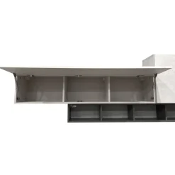 Bissolo Casa Pareti E Soggiorni Componibili<SOGGIORNO MOD. MINERVA NOCE EASTWOOD/SPATOLATO E GRAFITE : vendita online SOGGIORNO MOD. MINERVA NOCE EASTWOOD/SPATOLATO E GRAFITE in offerta