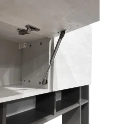 Bissolo Casa Pareti E Soggiorni Componibili<SOGGIORNO MOD. MINERVA NOCE EASTWOOD/SPATOLATO E GRAFITE : vendita online SOGGIORNO MOD. MINERVA NOCE EASTWOOD/SPATOLATO E GRAFITE in offerta