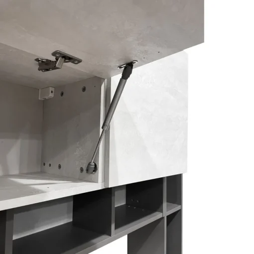 Bissolo Casa Pareti E Soggiorni Componibili<SOGGIORNO MOD. MINERVA NOCE EASTWOOD/SPATOLATO E GRAFITE : vendita online SOGGIORNO MOD. MINERVA NOCE EASTWOOD/SPATOLATO E GRAFITE in offerta