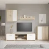 Bissolo Casa Pareti E Soggiorni Componibili<SOGGIORNO MOD. PACO ROVERE SONOMA E BIANCO OPACO: vendita online SOGGIORNO MOD. PACO ROVERE SONOMA E BIANCO OPACO in offerta