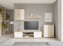 Bissolo Casa Pareti E Soggiorni Componibili<SOGGIORNO MOD. PACO ROVERE SONOMA E BIANCO OPACO: vendita online SOGGIORNO MOD. PACO ROVERE SONOMA E BIANCO OPACO in offerta
