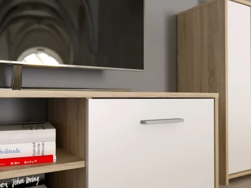 Bissolo Casa Pareti E Soggiorni Componibili<SOGGIORNO MOD. PACO ROVERE SONOMA E BIANCO OPACO: vendita online SOGGIORNO MOD. PACO ROVERE SONOMA E BIANCO OPACO in offerta