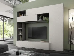 Bissolo Casa Pareti E Soggiorni Componibili<SOGGIORNO MOD. PRATIKO GHISA E PIETRA in vendita online