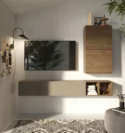 Bissolo Casa Pareti E Soggiorni Componibili<SOGGIORNO MODELLO INFINITY 2.0 ARGILLA MERCURE