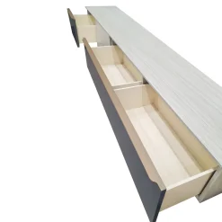 Bissolo Casa Pareti E Soggiorni Componibili<SOGGIORNO MOD.GIORNO PER GIORNO CENERE WOOD E PIOMBO in vendita online