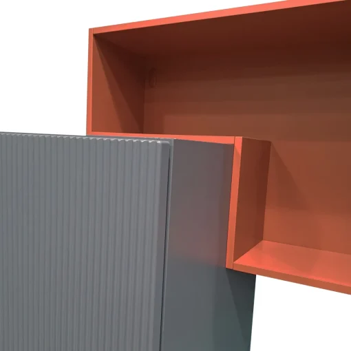 Bissolo Casa Pareti E Soggiorni Componibili<SOGGIORNO MOD.GIORNO PER GIORNO CENERE WOOD E PIOMBO in vendita online